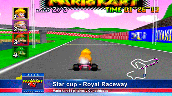 Mario Kart 64 Curiosidades, Trucos, atajos y Glitchs
