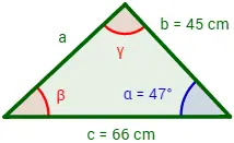 teorema del coseno