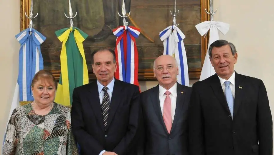 4 Cancilleres de miembros fundantes del Mercosur se reúnen