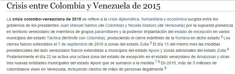 tension entre colombia y venezuela