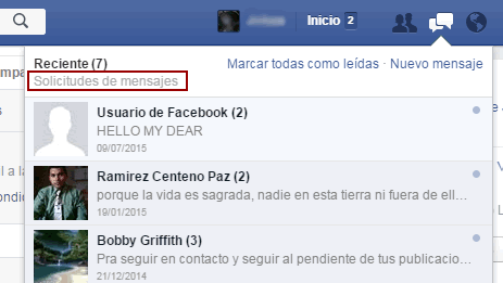 como enviar mensajes por facebook sin agregar como amigo.