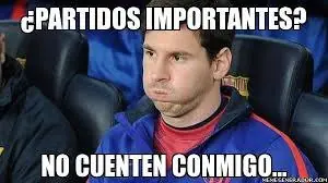 Messi andate pecho frio