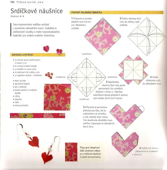Bisutería de origami