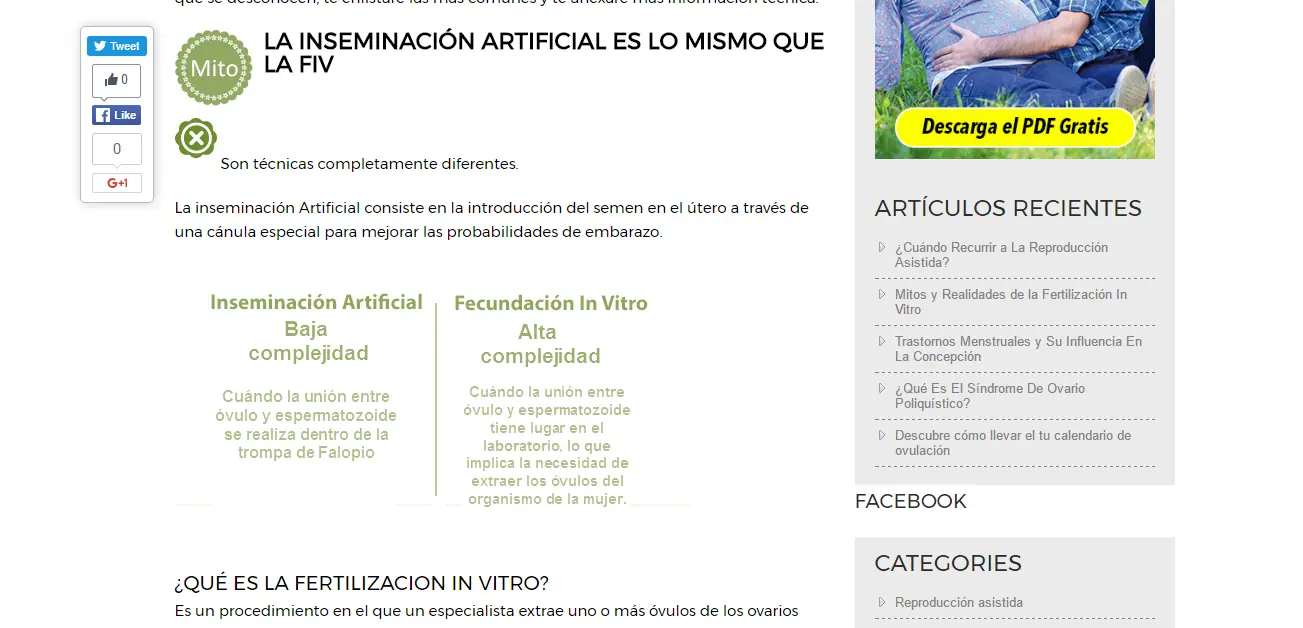 Mitos y realidades de la fertilización in vitro