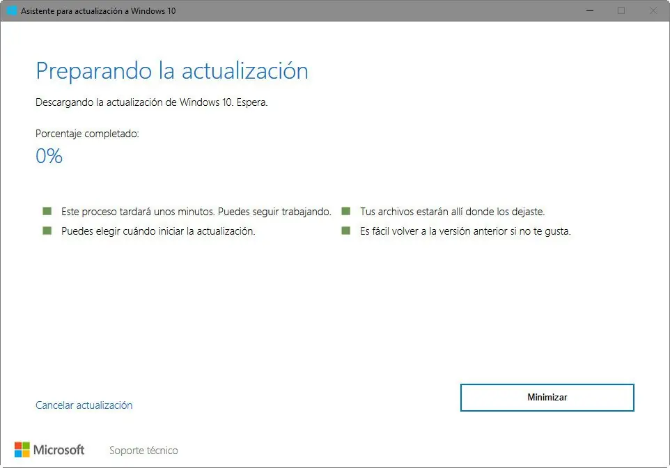 Windows 10 ultima actualizacion
