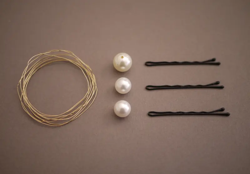 DIY Chanel perla horquillas