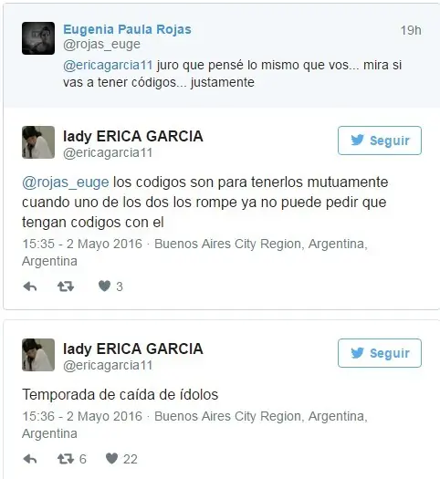 Erica García picante contra Mollo