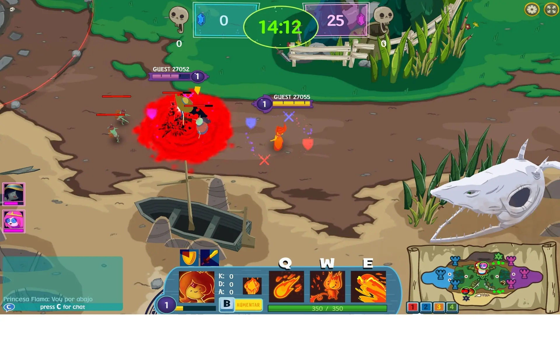 MOBA Hora de Aventura - Battle Party MOBA Hora de Aventura - Battle Party
