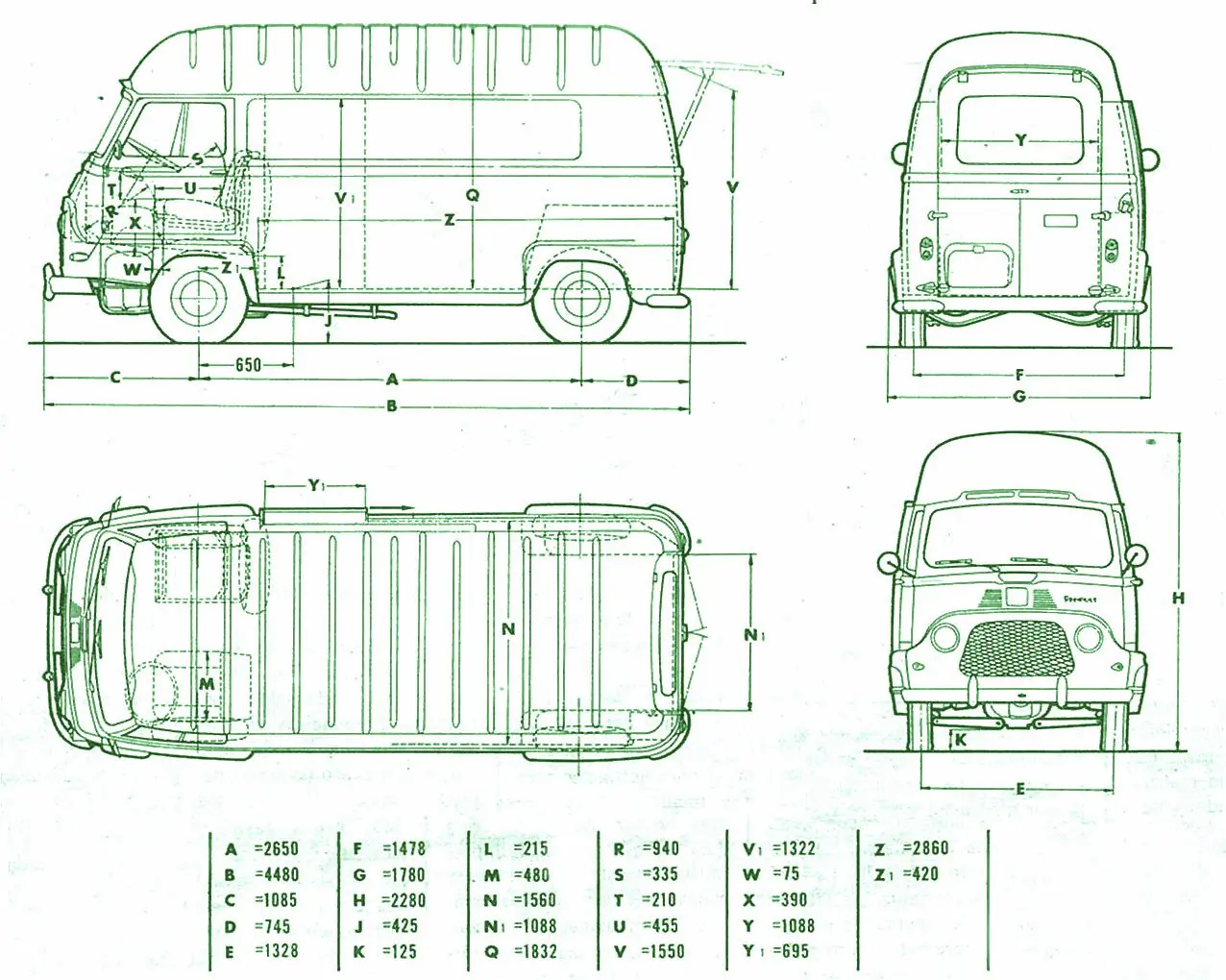 Renault Estafette 1000 1965