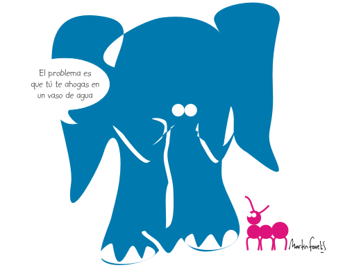 La historia del Elefante y la Hormiga; Simil con la "Ba