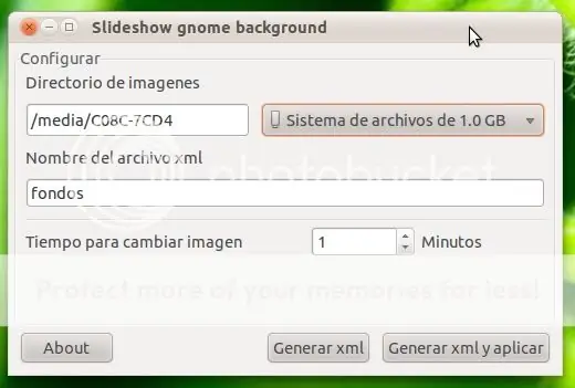 Slideshow gnome background
