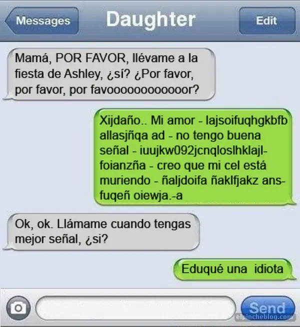 15 Whatsapp de padres que se burlaron de sus hijos