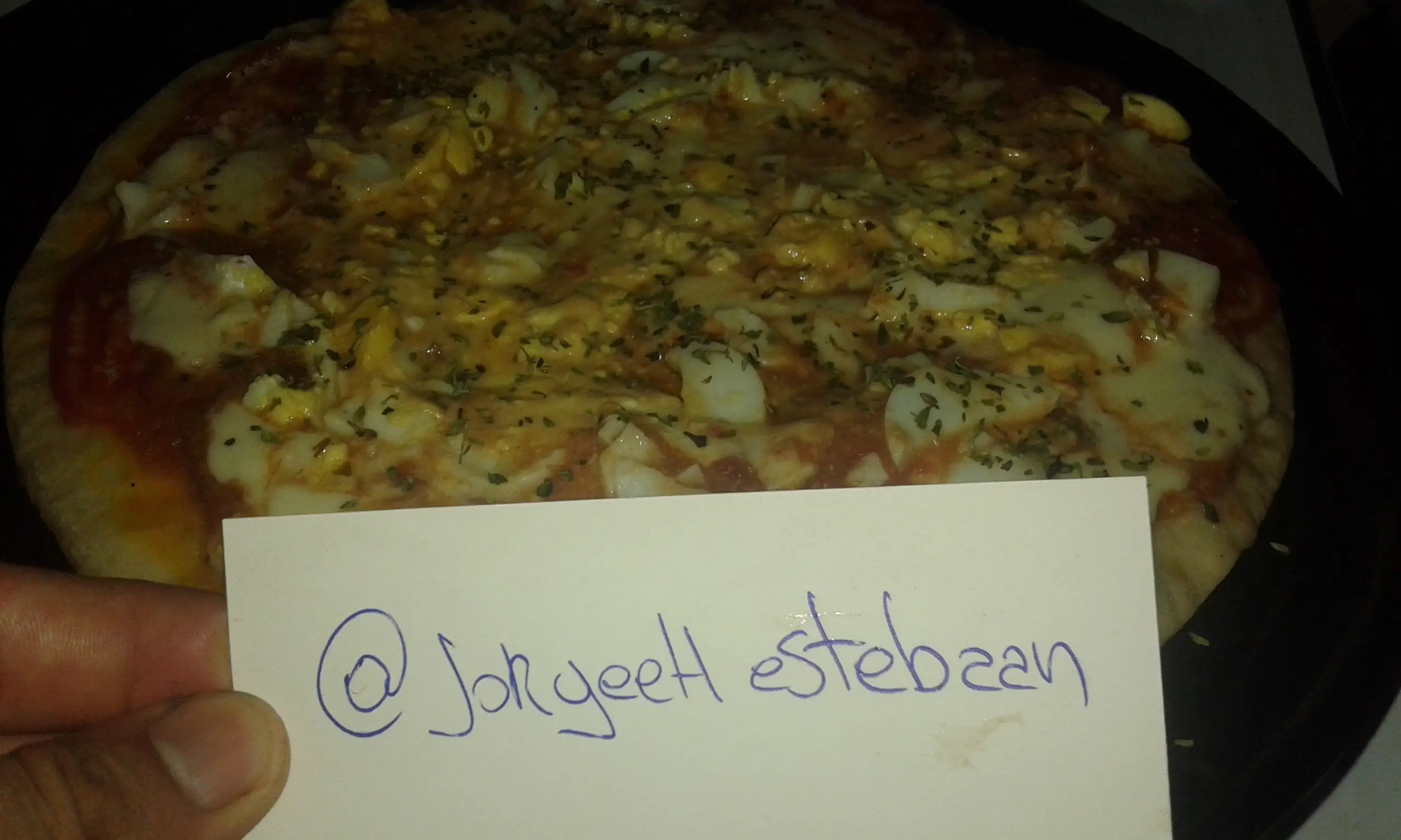 Me hice alta pizza y te lo muestro (foto receta)