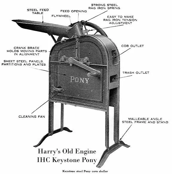 Restauracion de una maquina desgranadora de Maiz