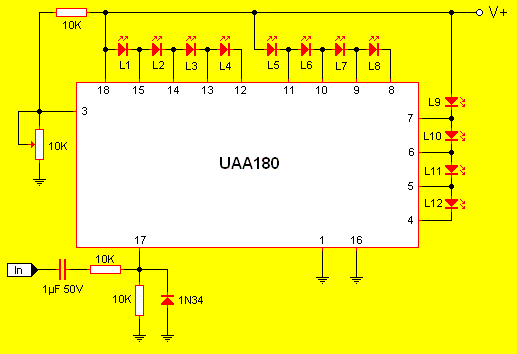 2 Vumetros 12 leds [Circuitos Electonica]