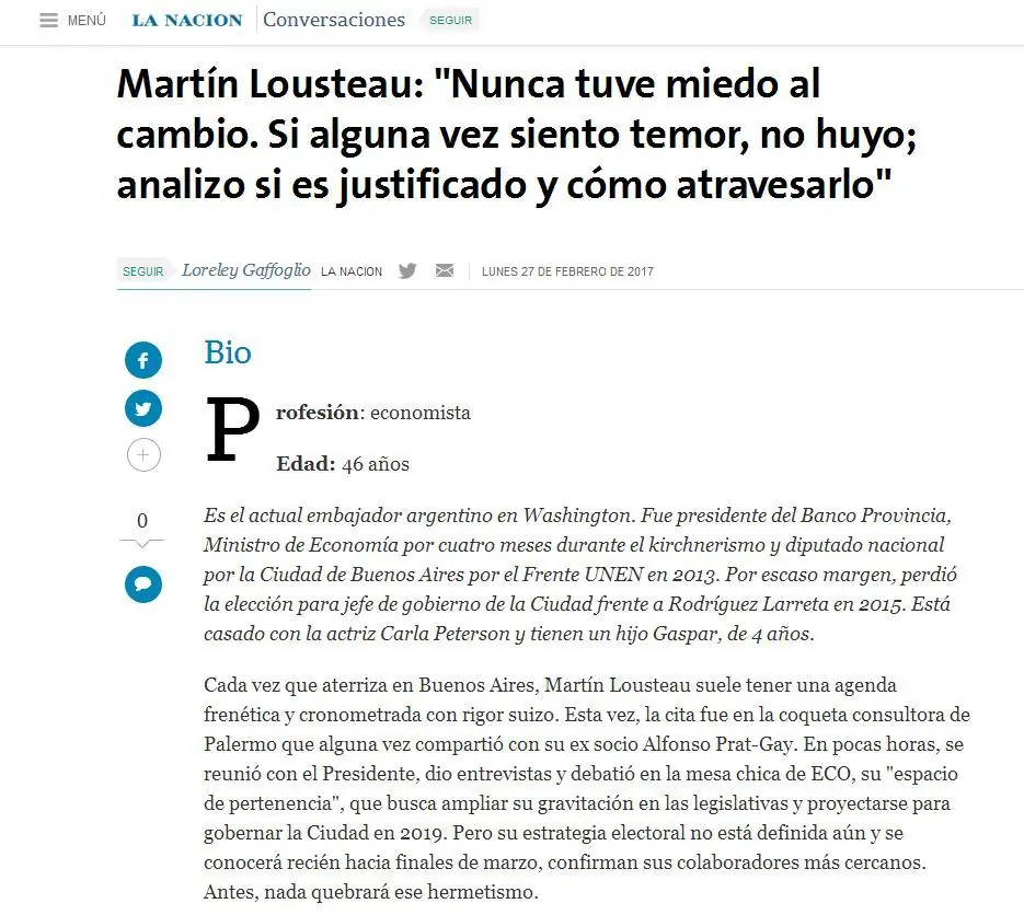 Martin Lousteau Martin Lousteau