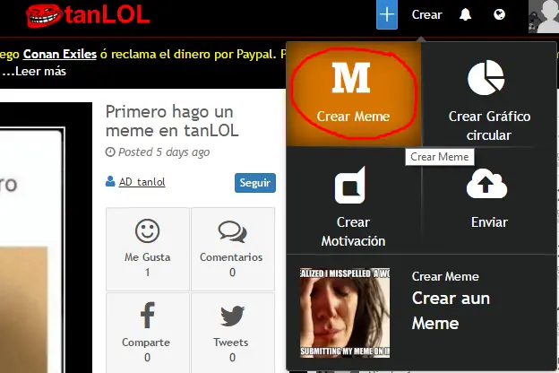 Crea memes, motivaciones, graficos fácil