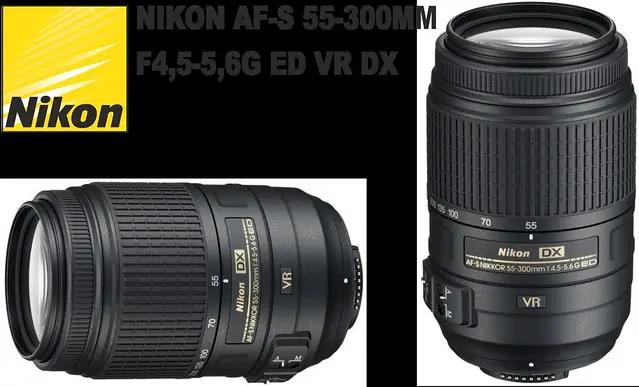 objetivo nikon af-s 55-300mm f4,5-5,6g ed vr dx, informe