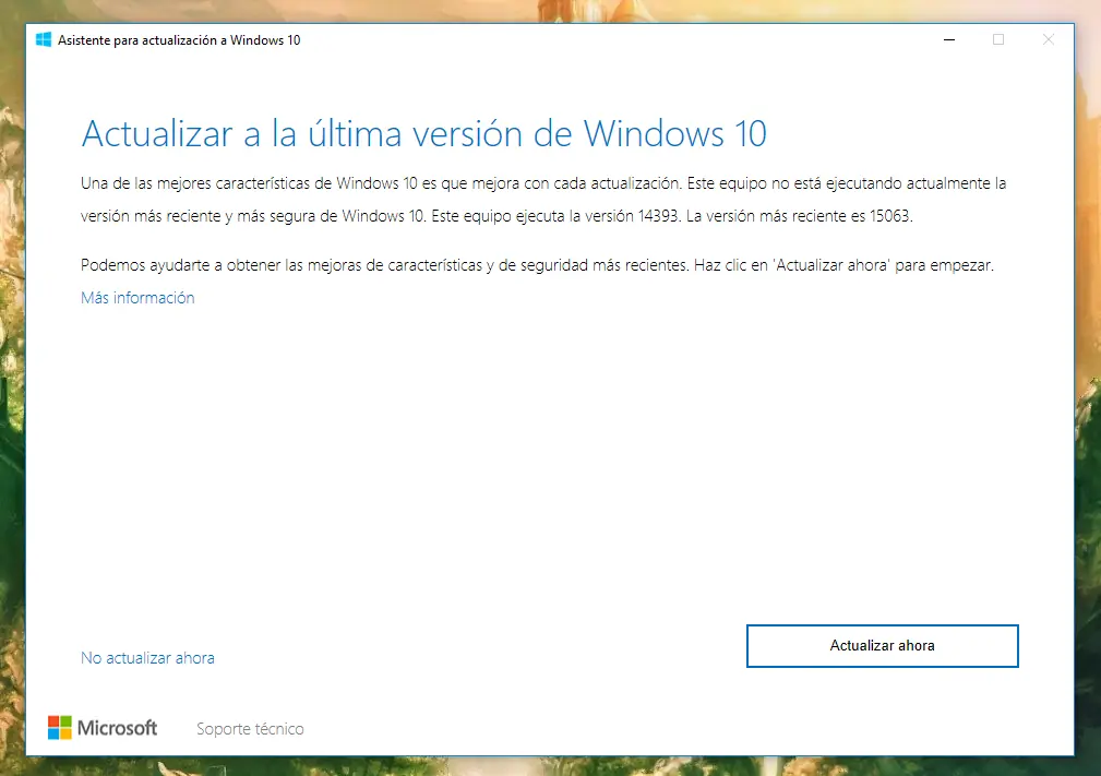 Instalar 'Windows 10 Creators Update'