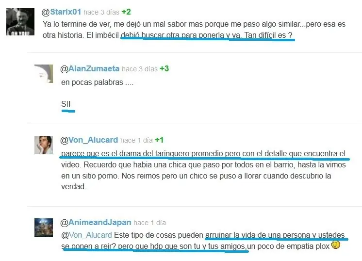 Los mejores comentarios sobre Otome no dori(Parte 2)