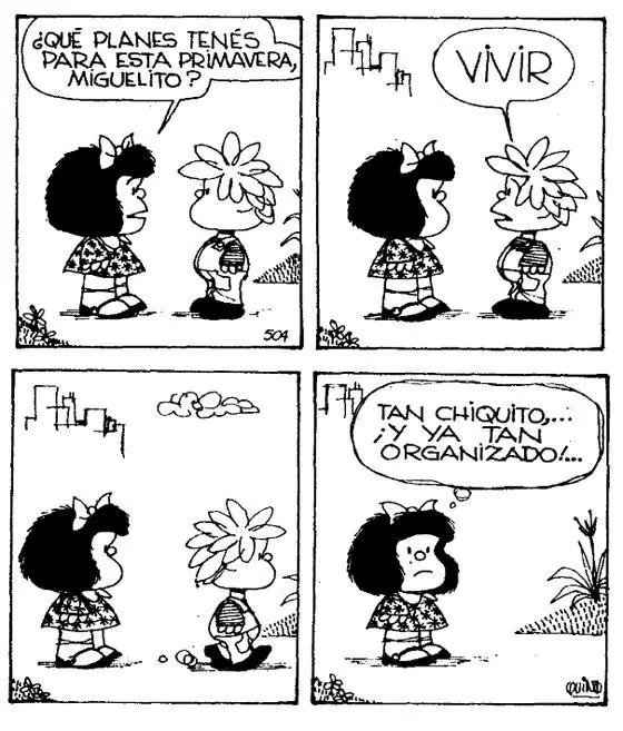Mini resumen de Mafalda y sus personajes