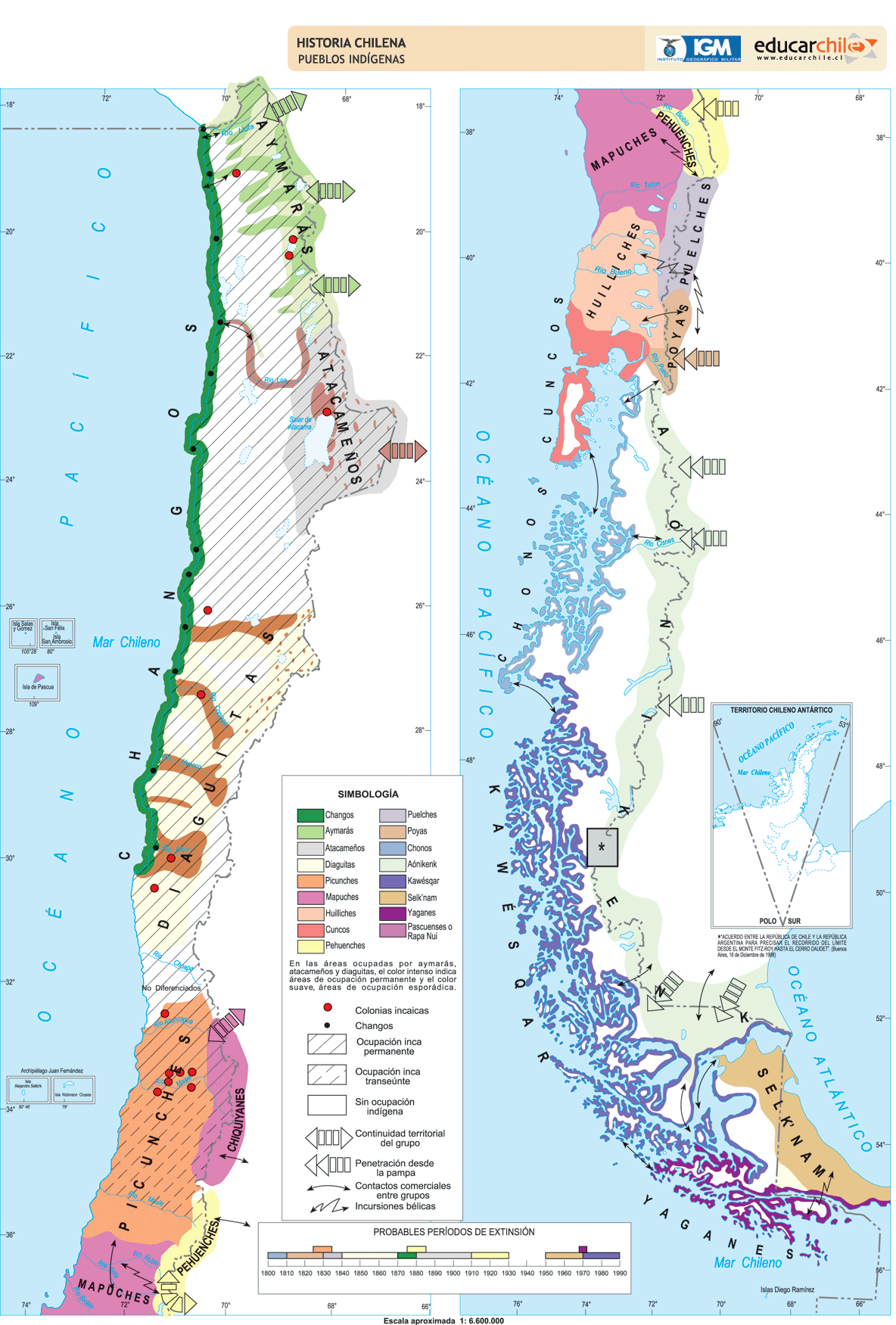 Origen y evolución de la población chilena
