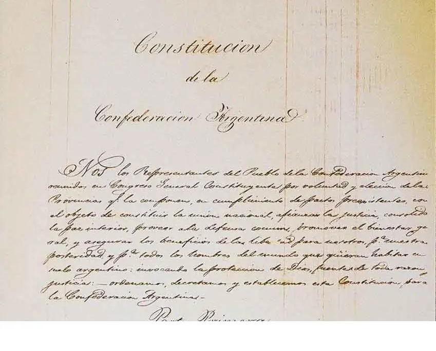 Preámbulo de la Constitución de la Nación Argentina