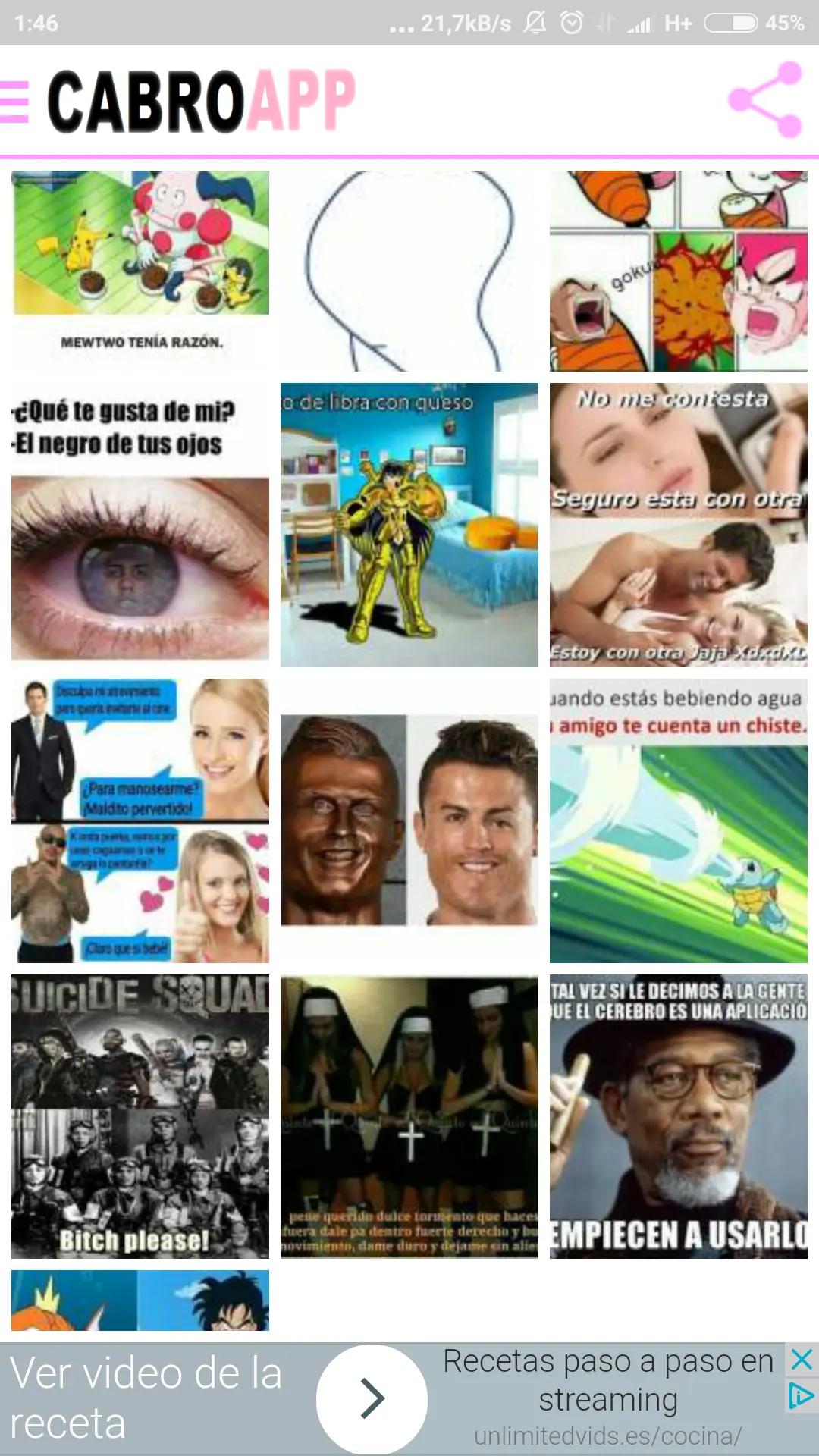 CabroAPP. Los mejores Memes en tu Android.