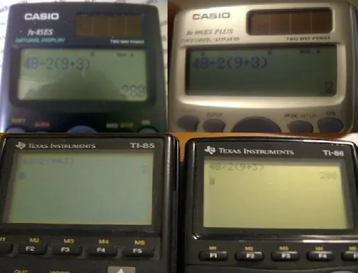 48÷2(9+3) = 2 opciones