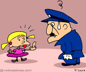 policia arresta a ñiña de 5 años 2 veces