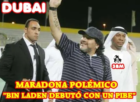 Maradona Polemico:Bin Laden debuto con un pibe