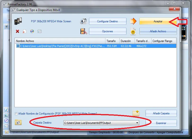 [Tutorial]Convertir vídeos para PSP