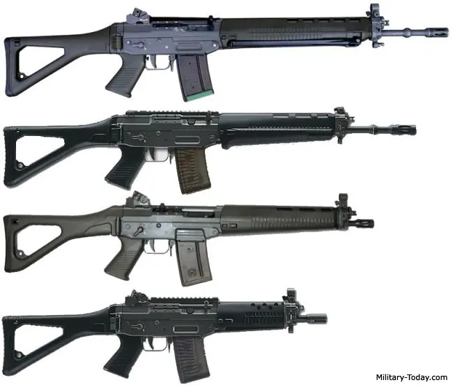Fusil de asalto: SIG SG 550 (Suiza) Fusil de asalto: SIG SG 550 (Suiza)