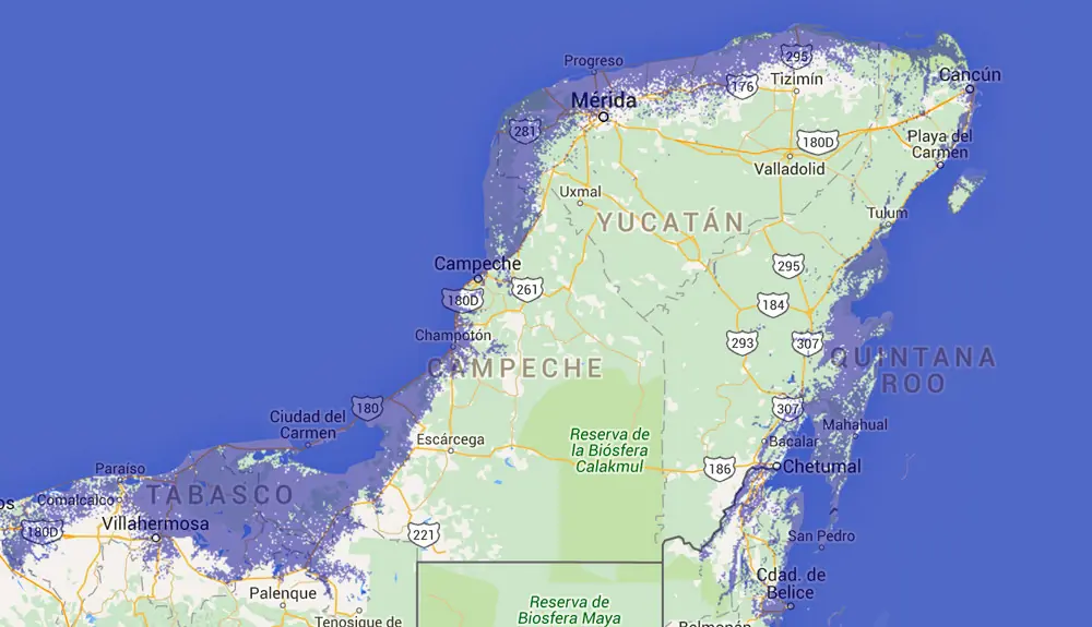 Ciudades que se hundirian por el