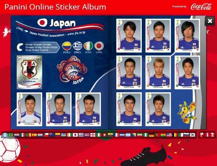 Álbum virtual de cromos panini - completo + wallpaper