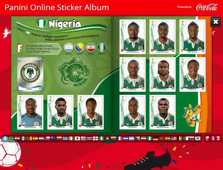 Álbum virtual de cromos panini - completo + wallpaper