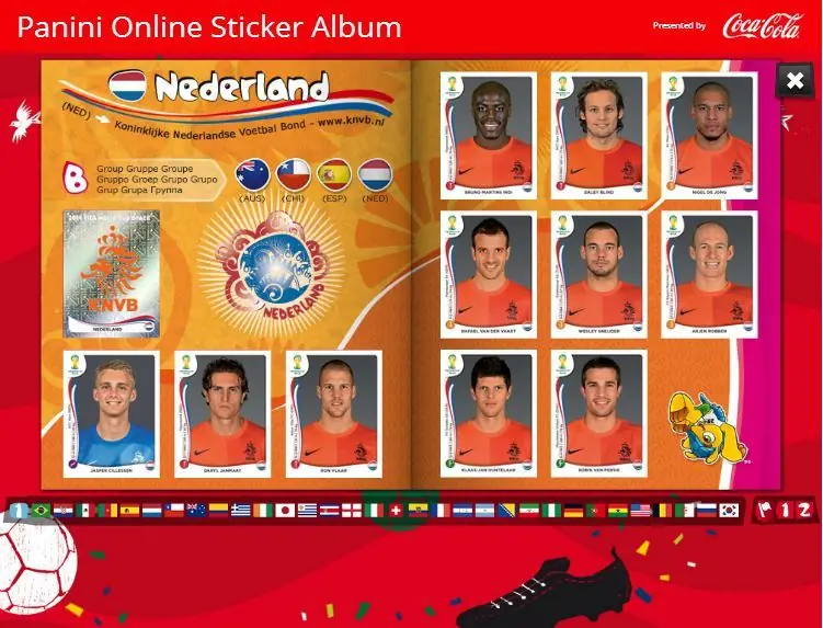 Álbum virtual de cromos panini - completo + wallpaper