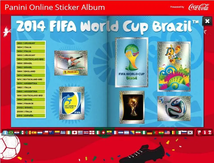 Álbum virtual de cromos panini - completo + wallpaper