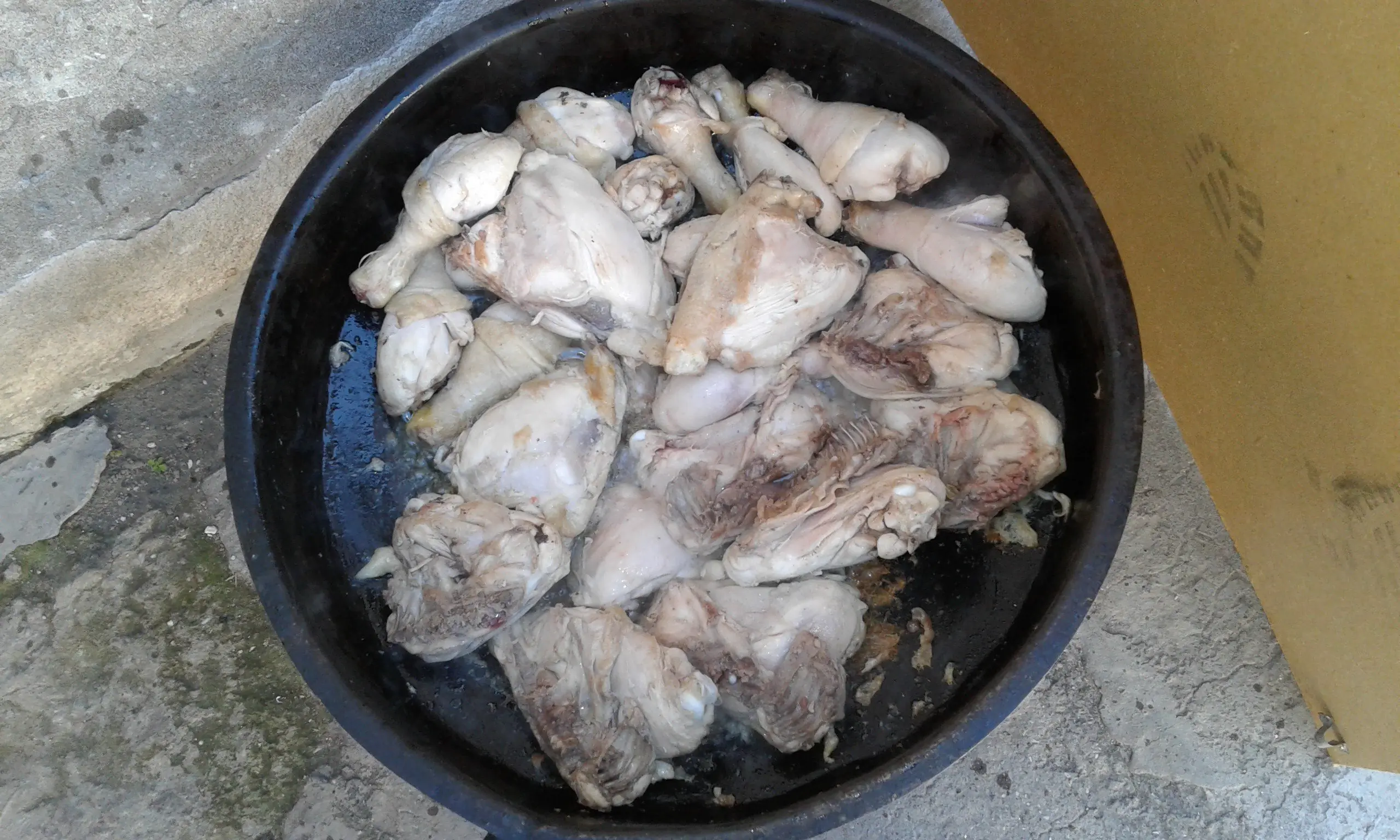 Pollo al disco fotoreceta
