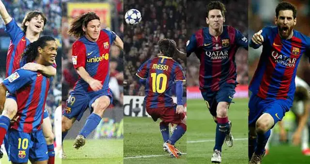 Los cinco mejores goles de Messi con el Barcelona