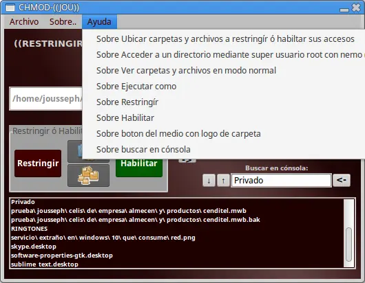 Como controlar accesos de archivos y carpetas con Chmod-jou