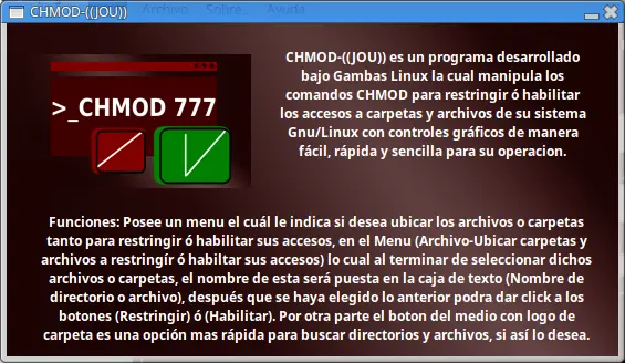 Como controlar accesos de archivos y carpetas con Chmod-jou