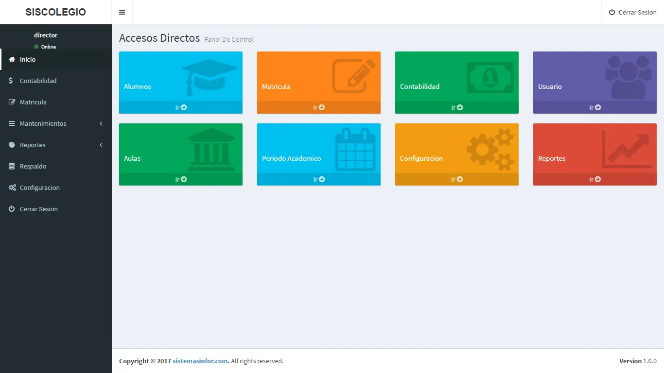 Sistema De Matricula Y Pensiones en Php y mysql Sistema De Matricula Y Pensiones en Php y mysql