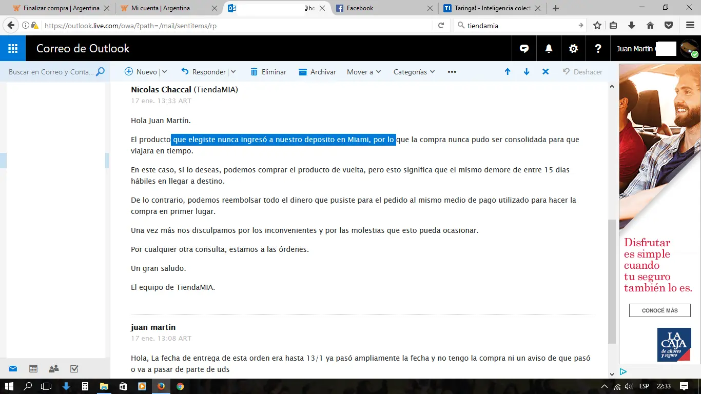 Mi experiencia con TiendaMia