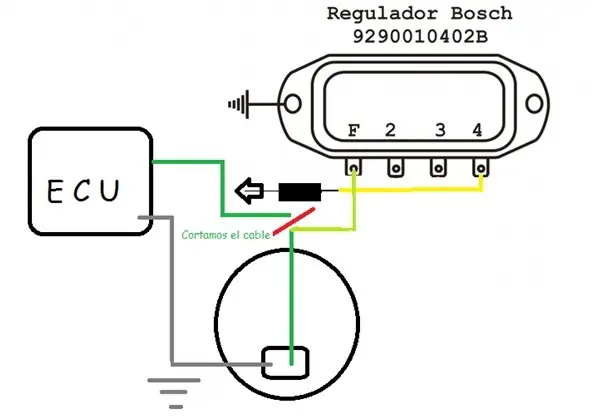 Instalar regulador de voltaje externo para Chrysler