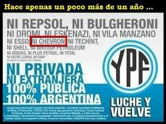 Desmintiendo "Sabia decisión de macri en entregar vaca muer"