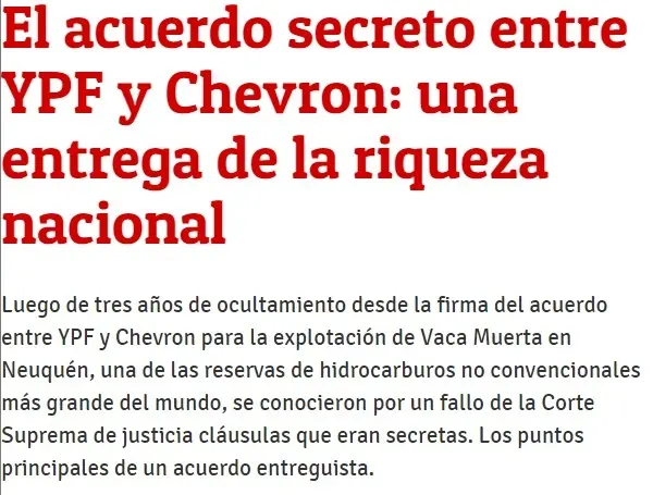acuerdo secreto