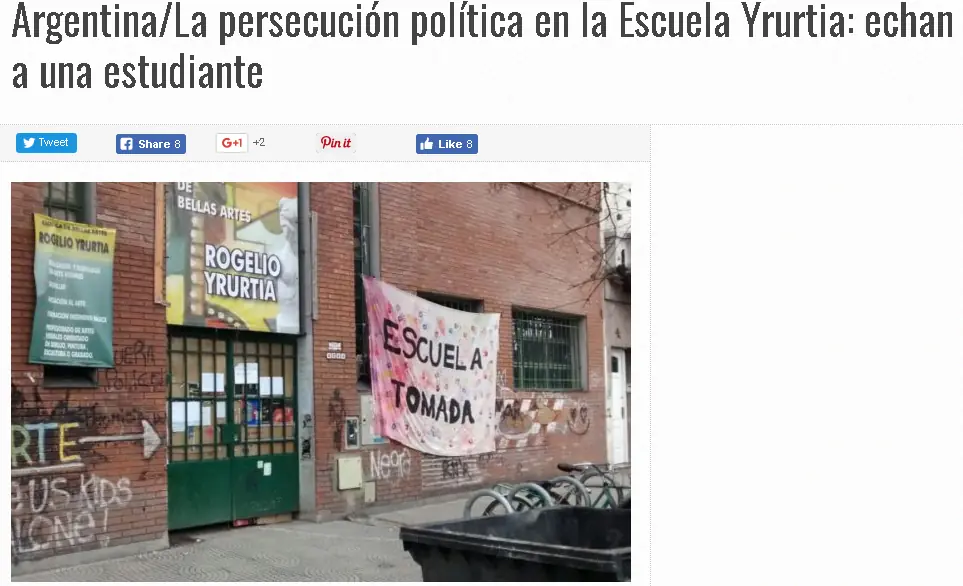 Persecución política en escuelas, la posta