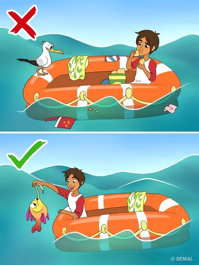 Cómo sobrevivir en mar abierto