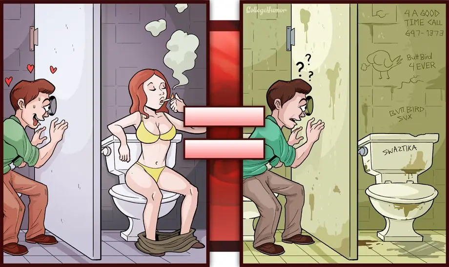 Porno vs Realidad en imágenes